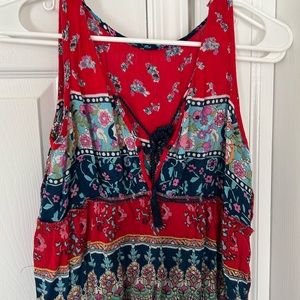 Boho tank top colorful